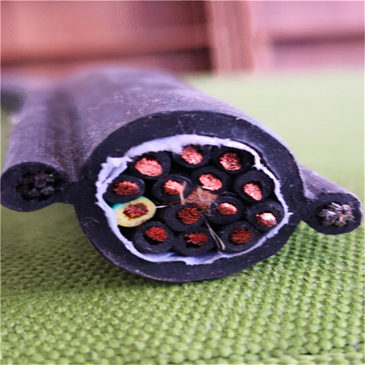 Round Pendant Control Cable with 2  Steels  For Crane and Lifter RVV2G 16*1.5MM2