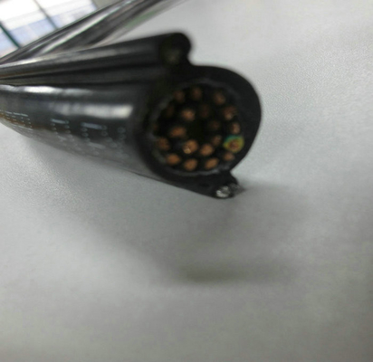 Round Pendant Control Cable with 2  Steels  For Crane and Lifter RVV2G 16*1.5MM2