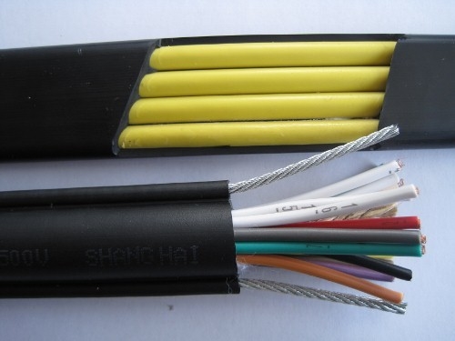 Round Pendant Control Cable with 2  Steels  For Crane and Lifter RVV2G 16*1.5MM2