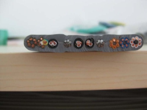 Shielded Flat Elevator Cable with Steels  with CAT6E Network cable