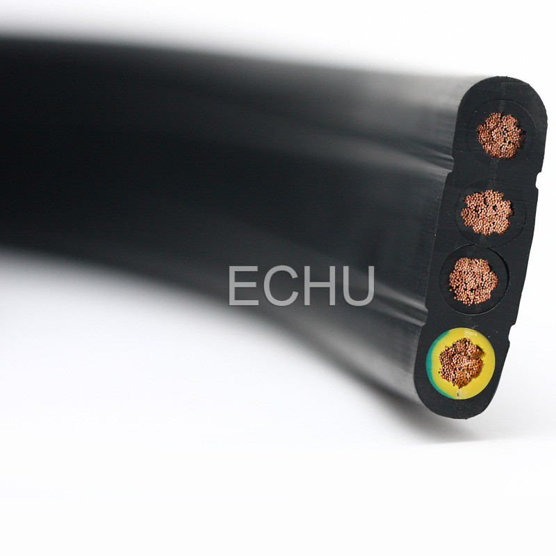 Flat Cable for Crane and Lifter 4*35mm2 4*70mm2 4*95mm2 3*25mm2