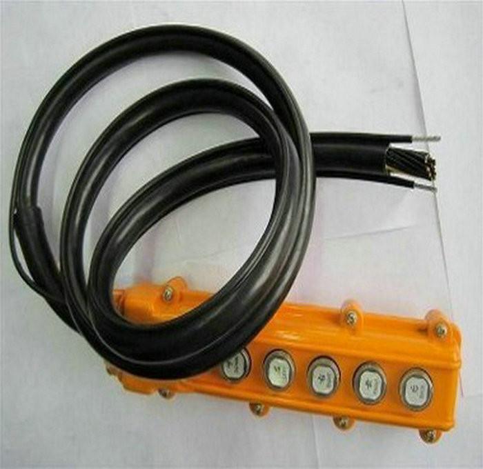 Round Pendant Control Cable with 1  Steel  For Crane and Lifter RVV1G 10*1.25MM2